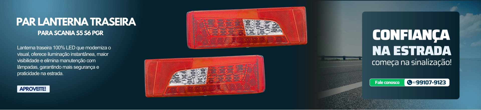 Lanterna traseira para Scania Lanterna traseira para Scania