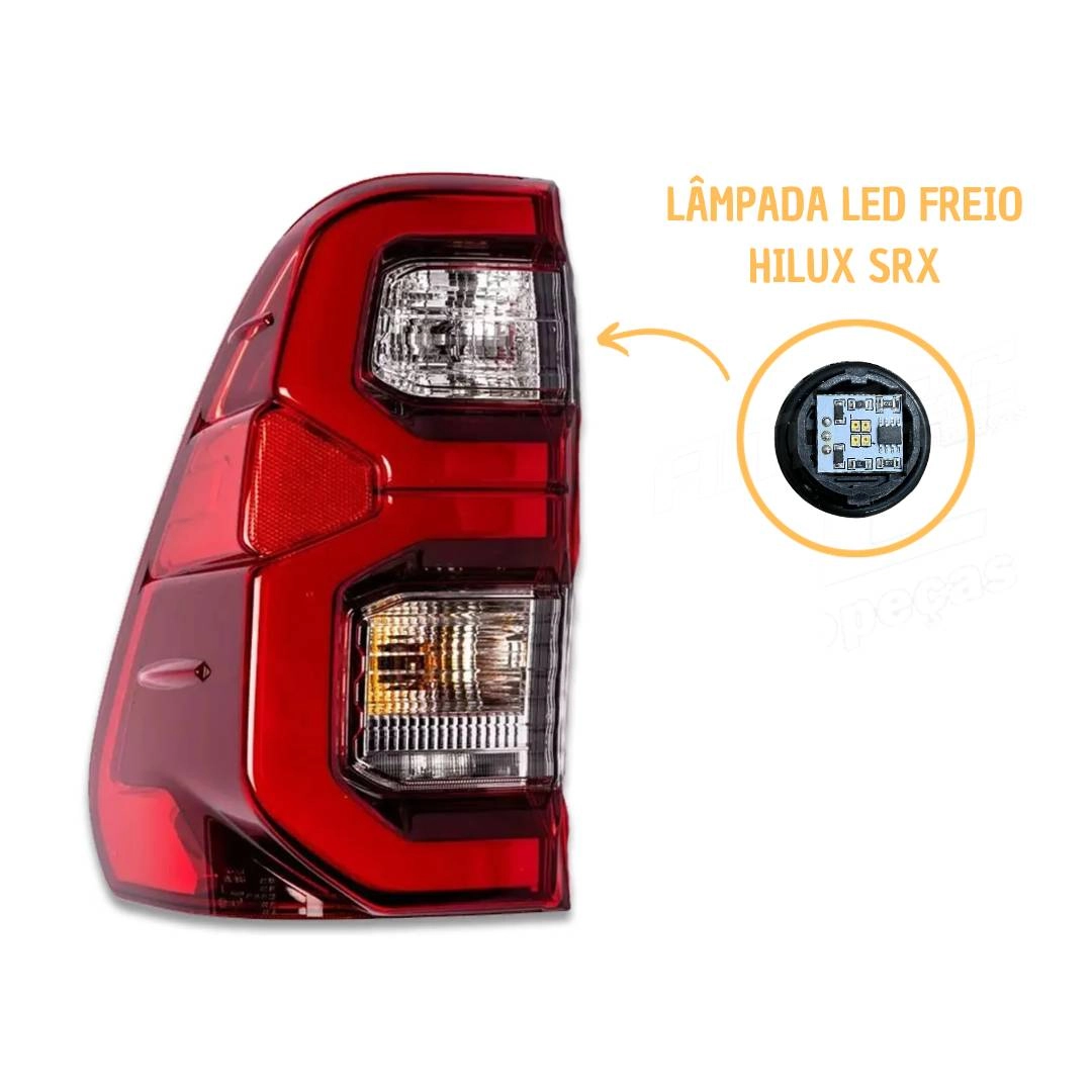 Lâmpada Led Luz Freio Lanterna Hilux SRX 2021 |