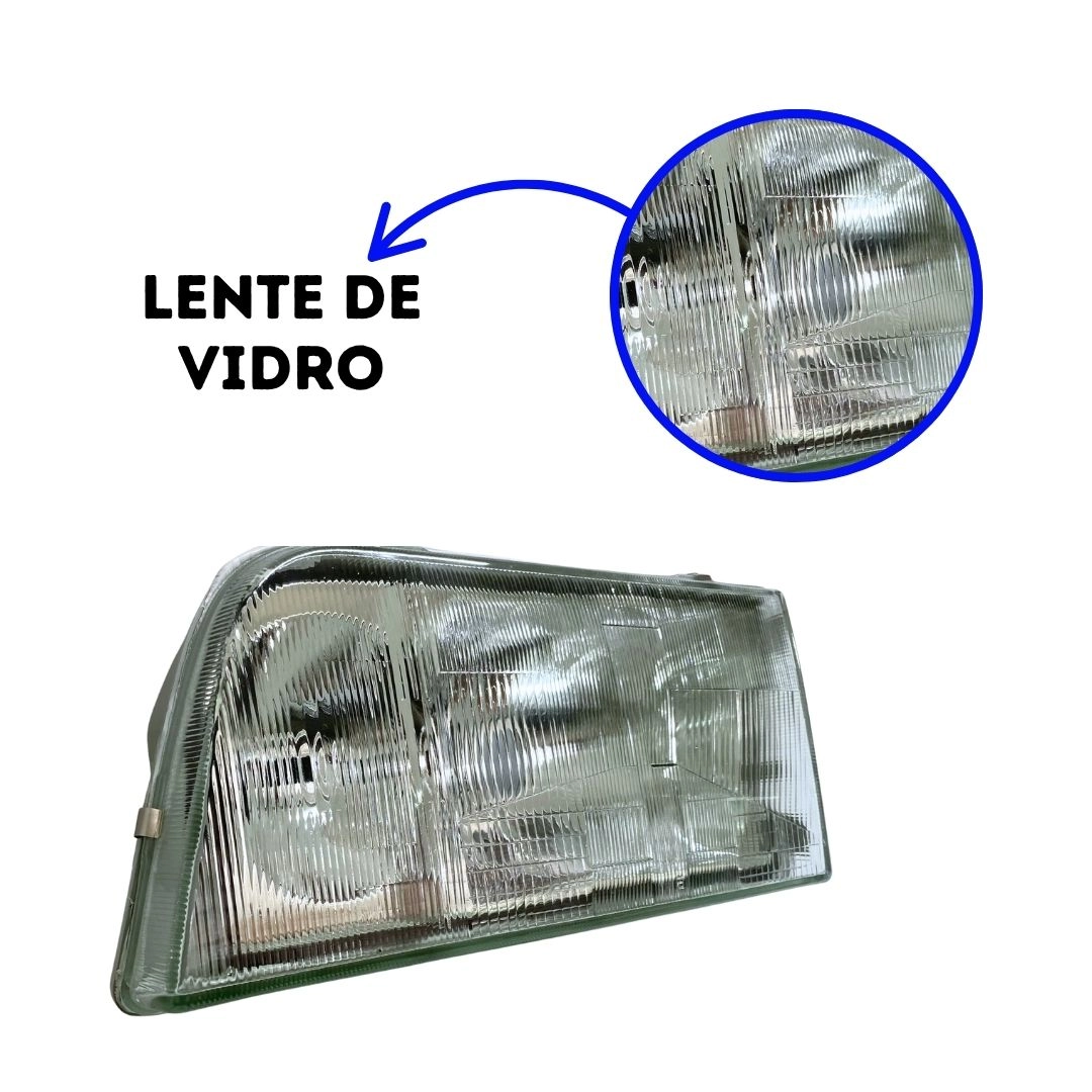 Par Farol Principal Ford Opala Caravan 1988 a 1992 Vidro Par Farol Principal Ford Opala Caravan 1988 a 1992 Vidro