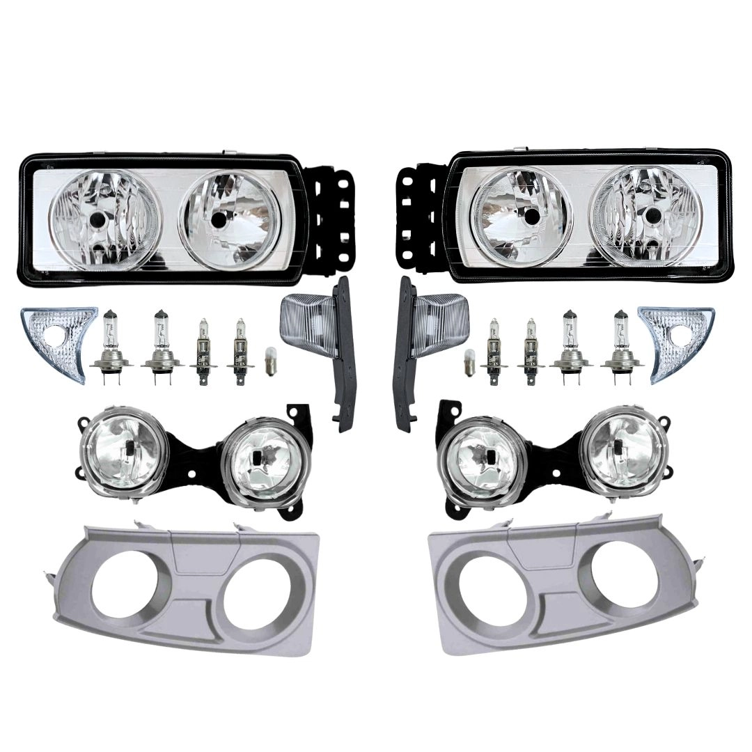 Kit Completo Dianteiro Farol Pisca Para Iveco Stralis
