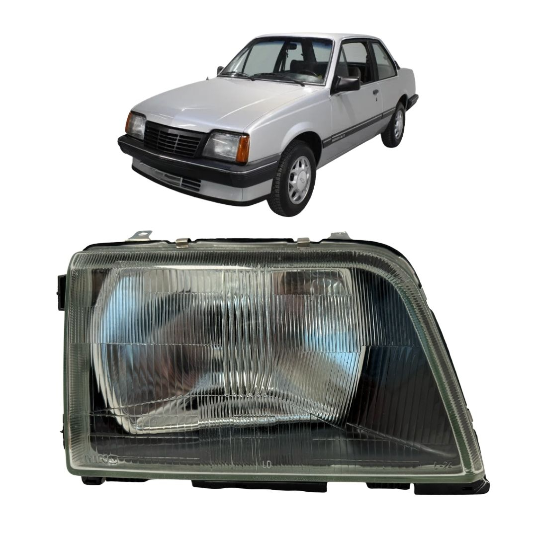 Farol Principal Lado Direito Vidro GM Monza 1982 a 1987 Hatch Sedan Perua 94637942 Farol Principal Lado Direito Vidro GM Monza 1982 a 1987 Hatch Sedan Perua 94637942