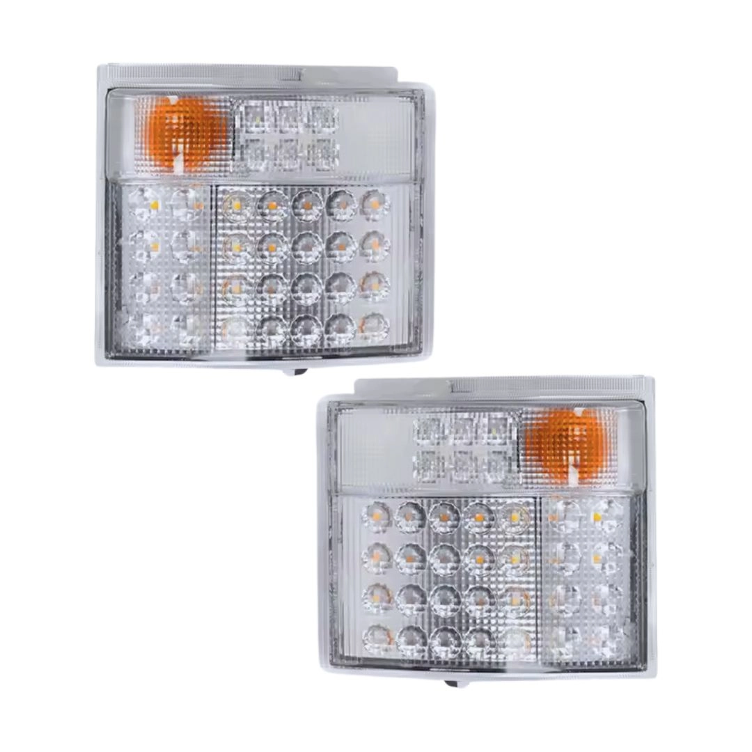 Par Farol e Lanterna Pisca Seta DRL LED Para Scania S4