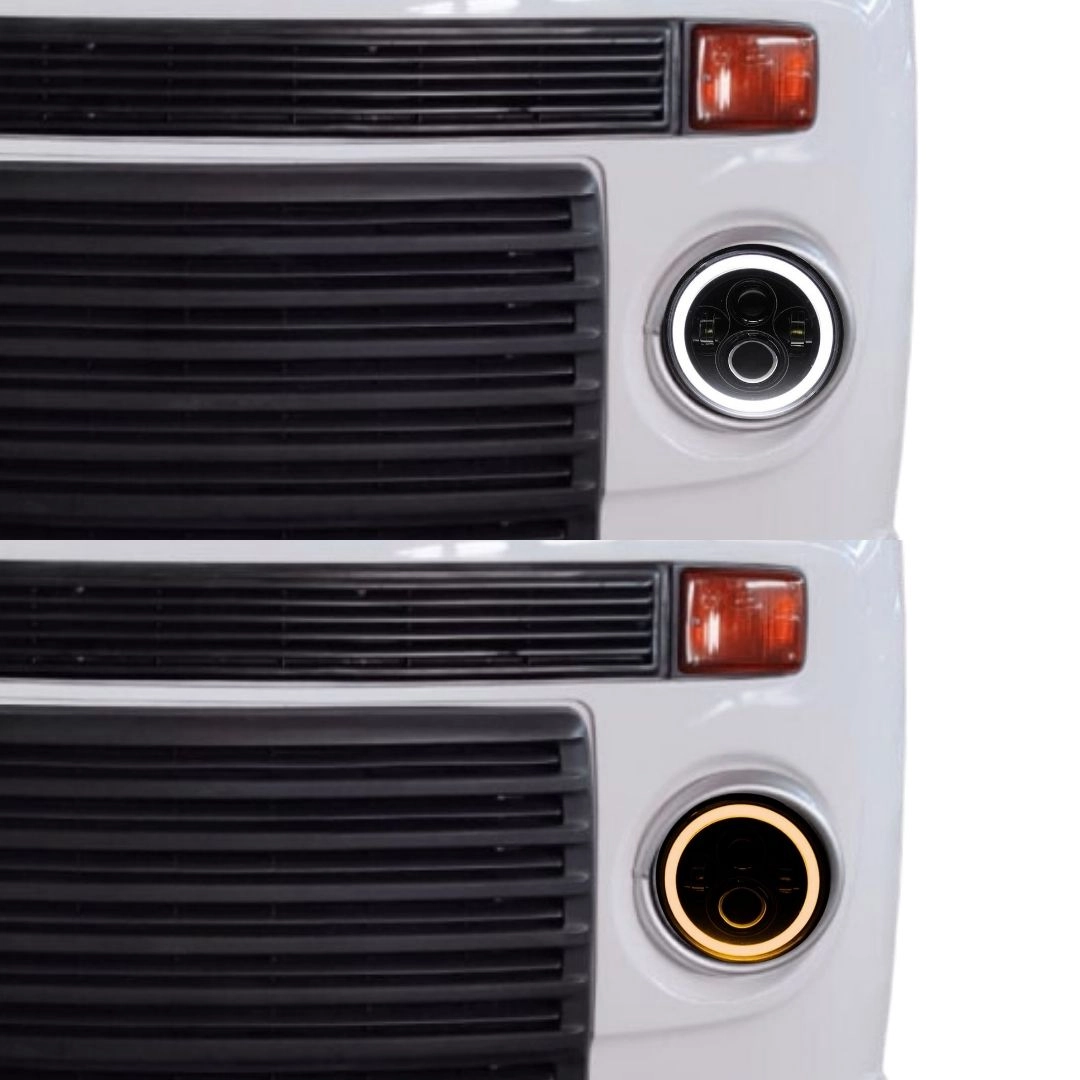 Farol Angel Eyes Led + Suporte Jeep Troller Fusca Kombi Farol Angel Eyes Led + Suporte Jeep Troller Fusca Kombi