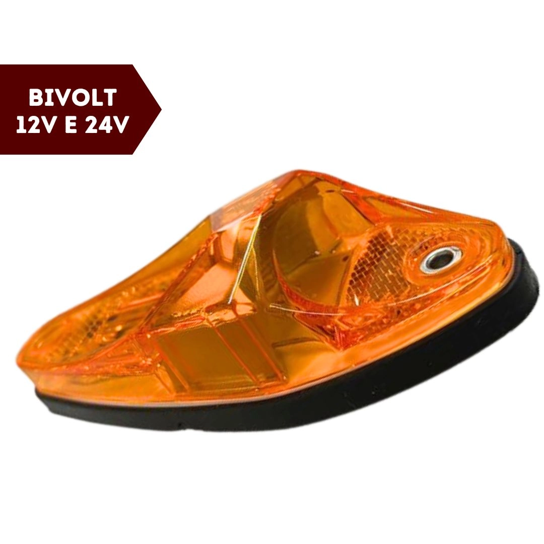 Lanterna Lateral Posição Direcional LED Bivolt Amarela Lanterna Lateral Posição Direcional LED Bivolt Amarela