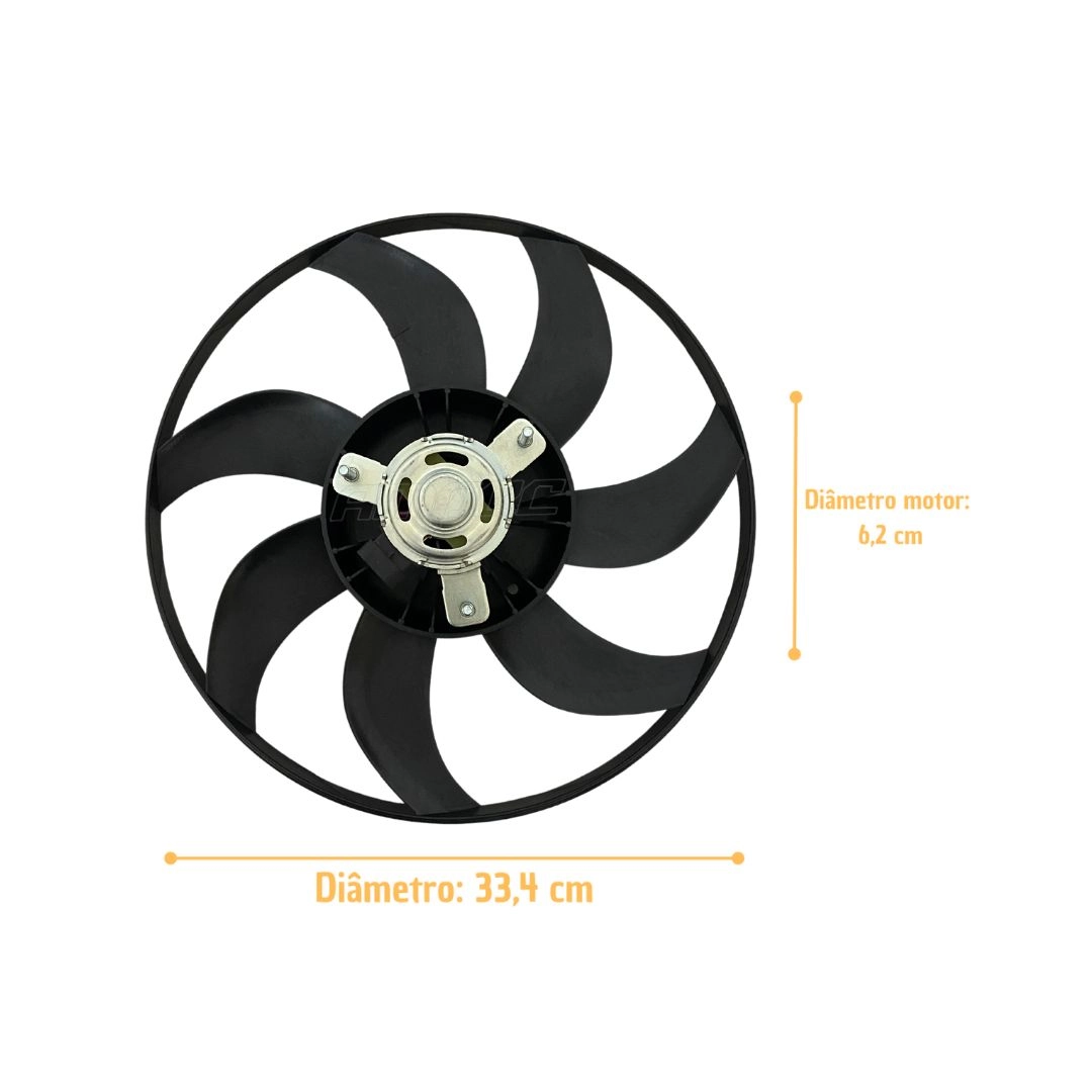 Ventoinha Radiador GM Corsa Montana Fiat Uno Palio Idea 100w