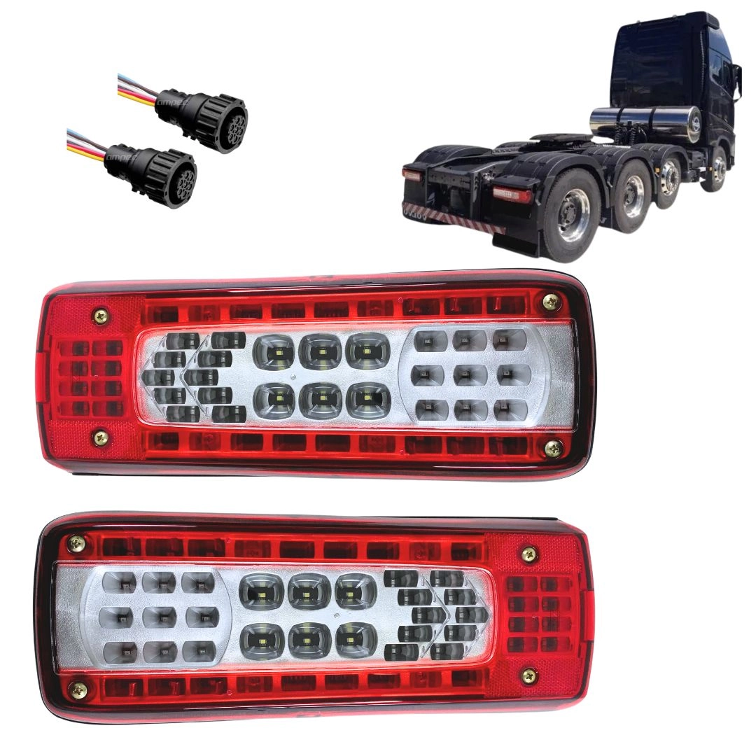 Kit Lanterna Para Volvo FH16 FH VM FM 16 Com Chicotes