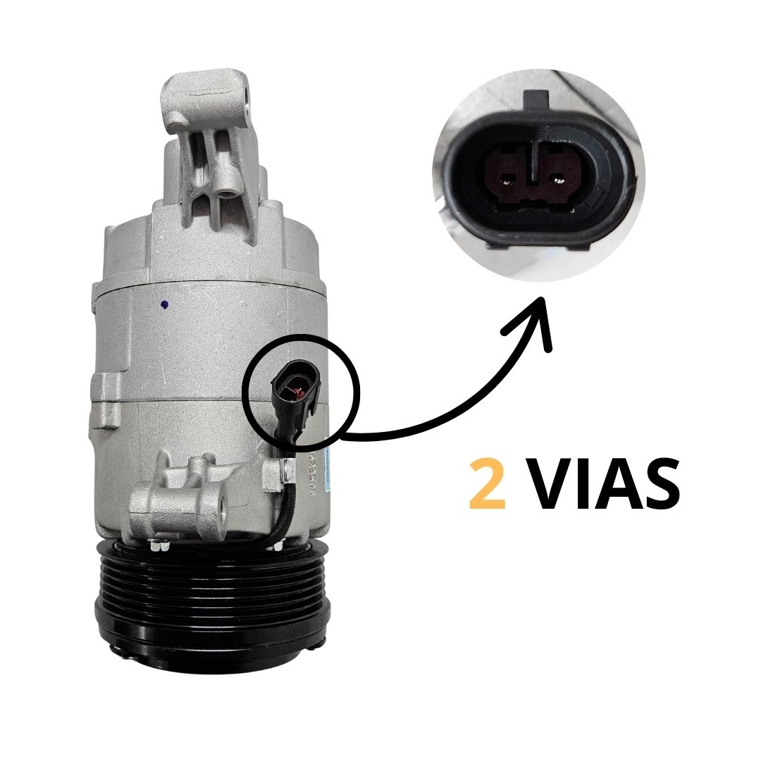 Compressor Ar Para Fiat Bravo Doblo Idea Palio Punto Palio Weekend Strada 1.6 1.8 2010 a 2015 Delphi CS20214