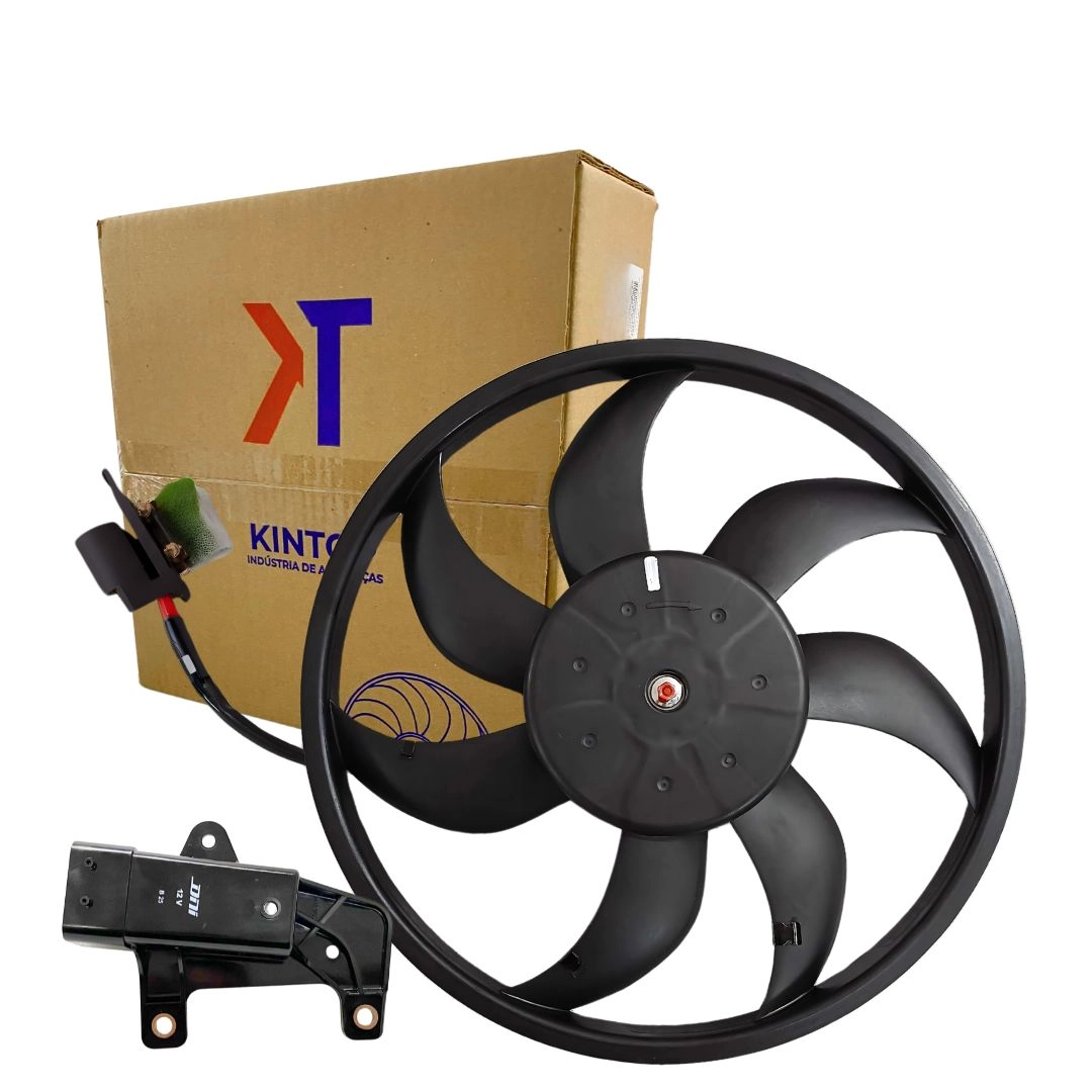 Ventoinha Radiador e Modulo Para Up 2014 a 2016 Com Ar
