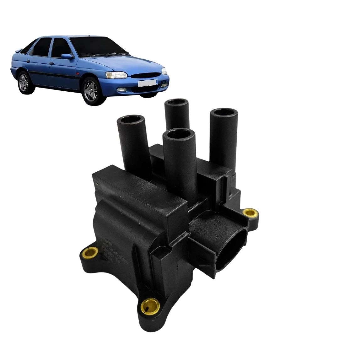 Bobina ignição Para Ford Escort 1.6 2000 a 2003 4 Pinos