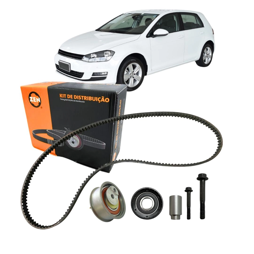 Kit Polia Tensor Correia Dentada Para Golf 1.4 TSI Após 2014 Kit Polia Tensor Correia Dentada Para Golf 1.4 TSI Após 2014