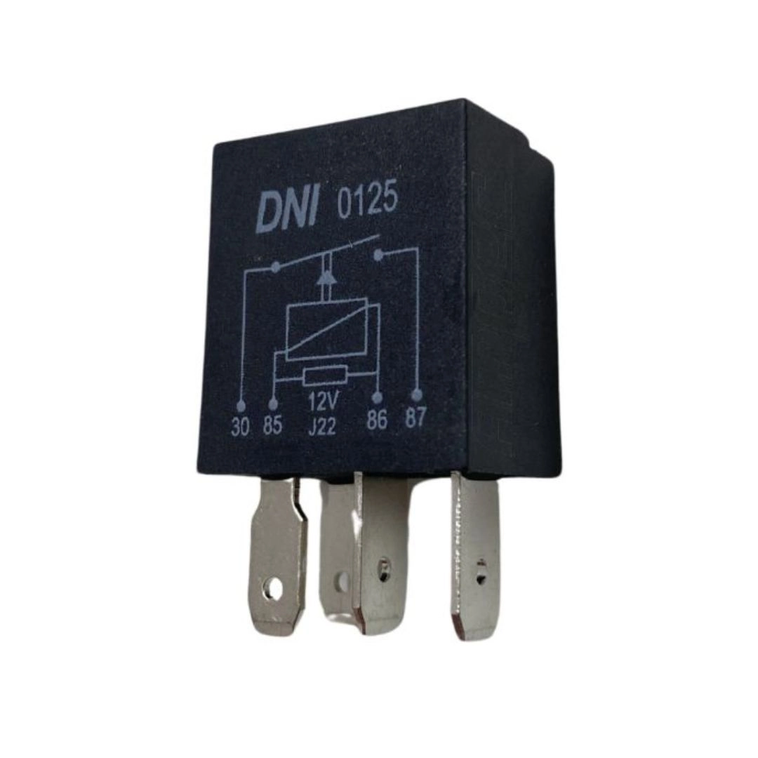 Mini Rele Auxiliar 12V 40 Amperes Resistor 4 Pinos Para Automóveis Universal DNI0125
