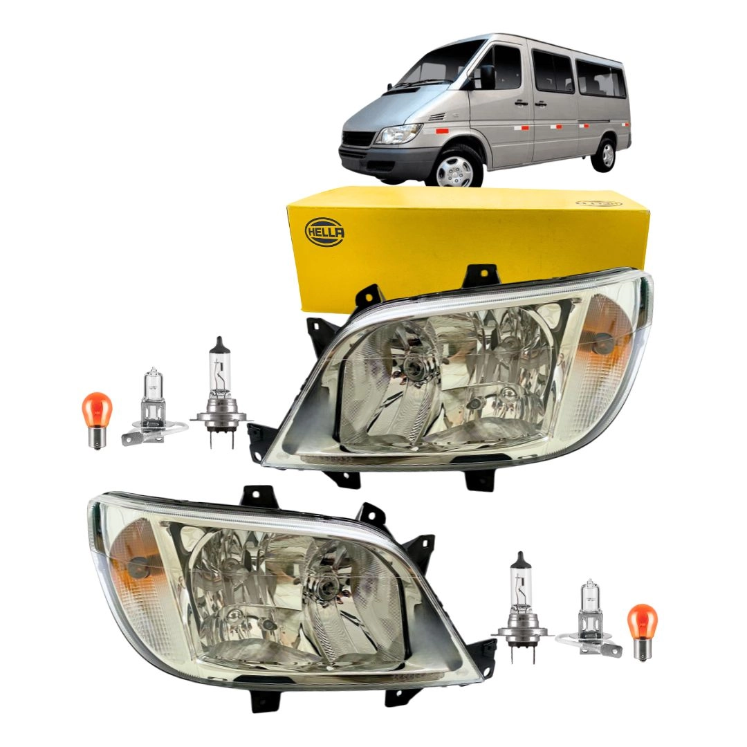 Par Farol Para Sprinter 408 411 412 413 CDI 95 a 2006 Hella