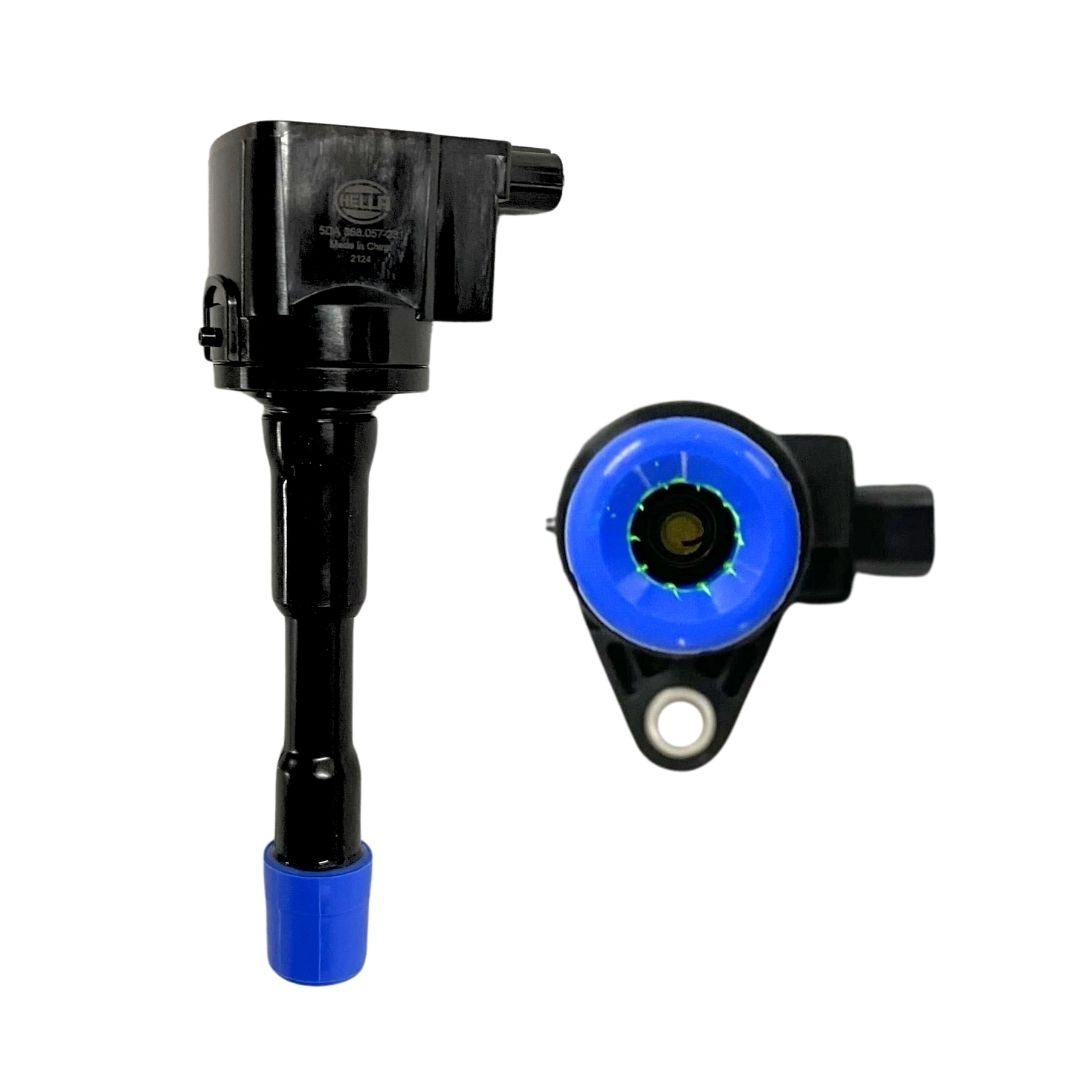 Kit 4 Bobina Ignição Traseira Para Honda Fit 1.4 Hella