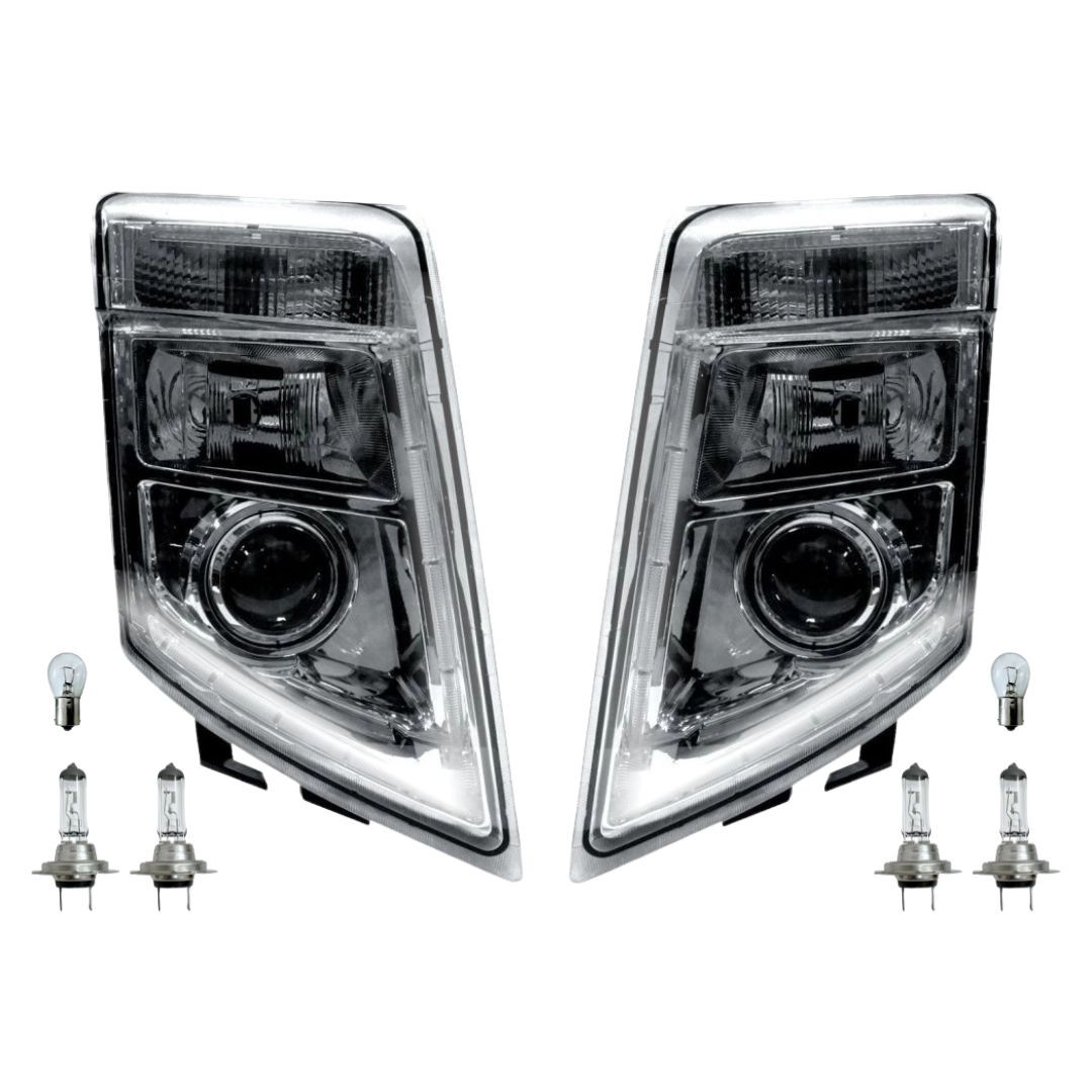 Par Farol Principal Para Volvo FM FH 13 Com Lampadas