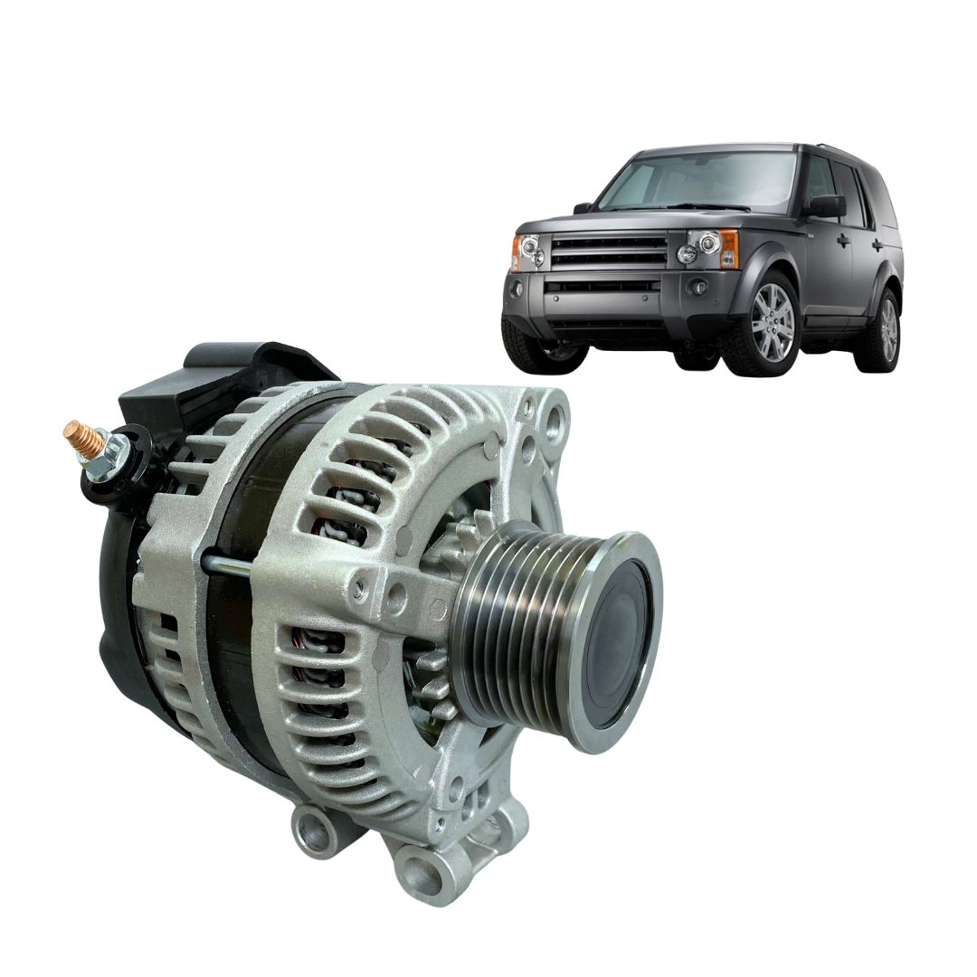 Alternador de Energia Elétrica Ultra Potência 12V 150A Polia 8 Canais Land Rover Discovery 3 III 2.7 V6 4.4 V8 HSE Range