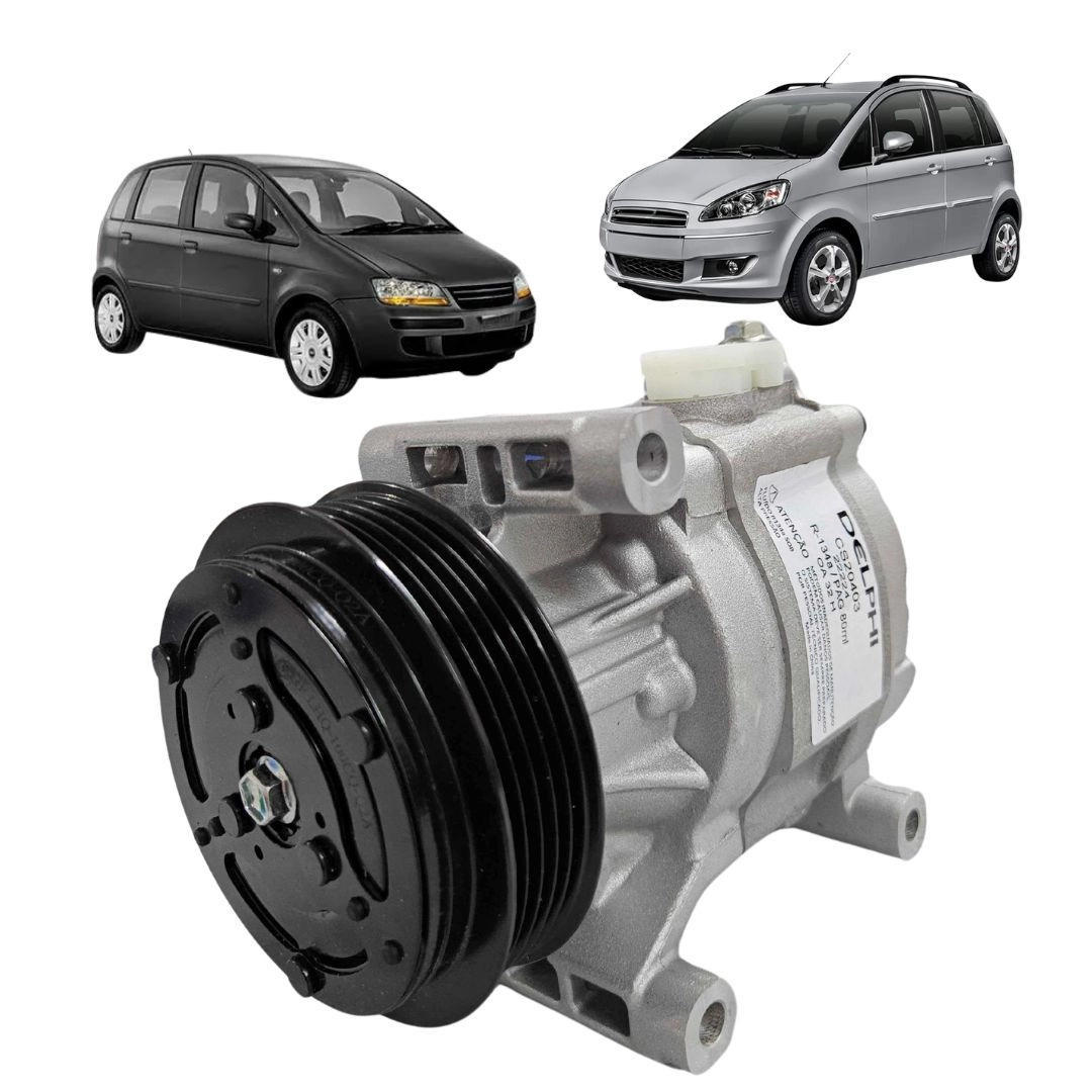 Compressor Ar Condicionado Para Fiat Idea 1.4 2006 a 2015