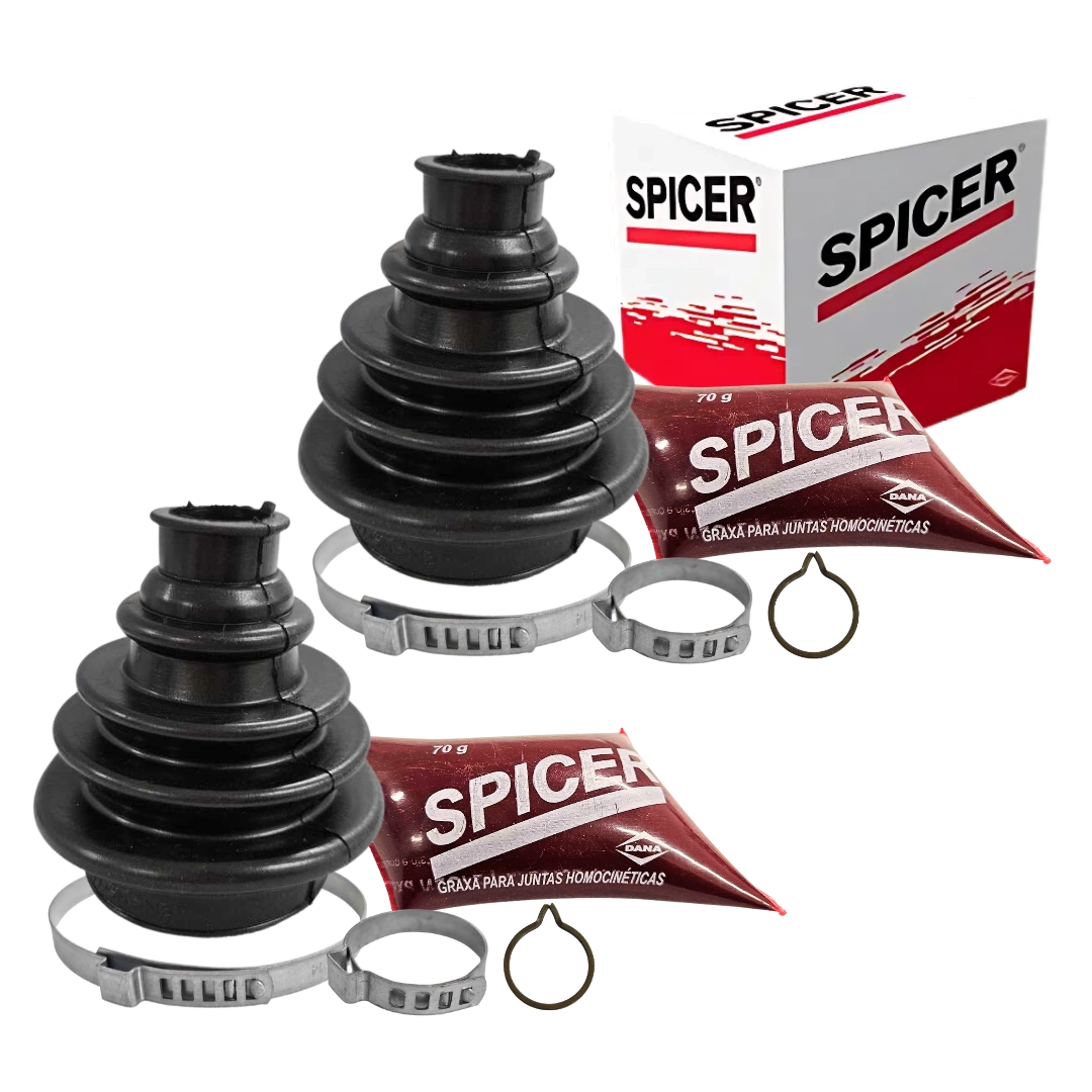 Par Kit Reparo Coifa Homocinetica Para Siena 98 a 16 Roda