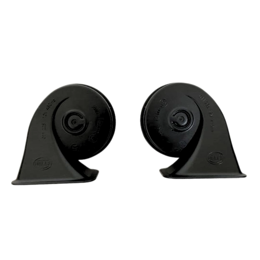Par de Buzina Caracol Hella 12V Universal Grave e Agudo 110dB Buzina Dupla Potente