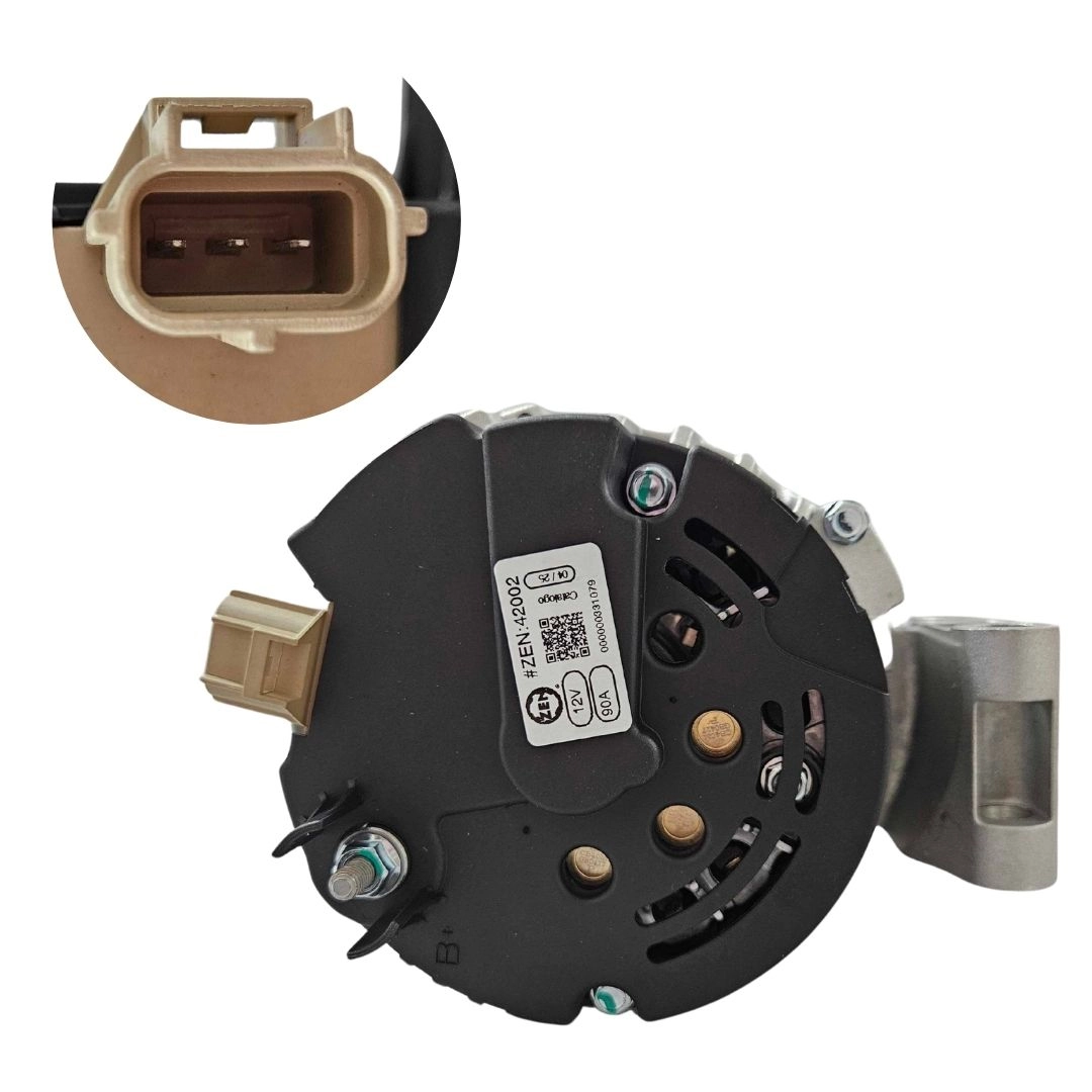 Alternador 90a Para Courier 1.0 1.6 Zetec Rocam 1999 a 2007 Alternador 90a Para Courier 1.0 1.6 Zetec Rocam 1999 a 2007