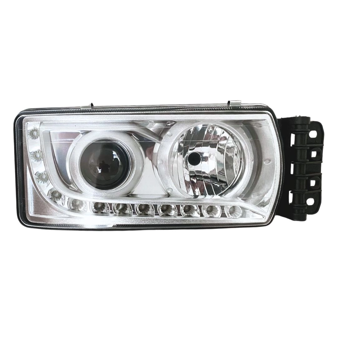 Farol Para Iveco Stralis Hi-way Cromado Led Direito