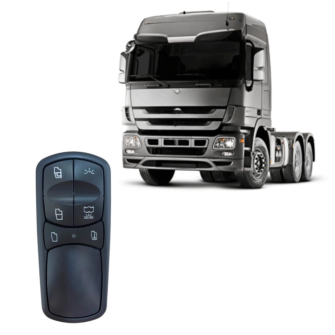 Botão Interruptor Vidro Retrovisor Luz Para MB Actros