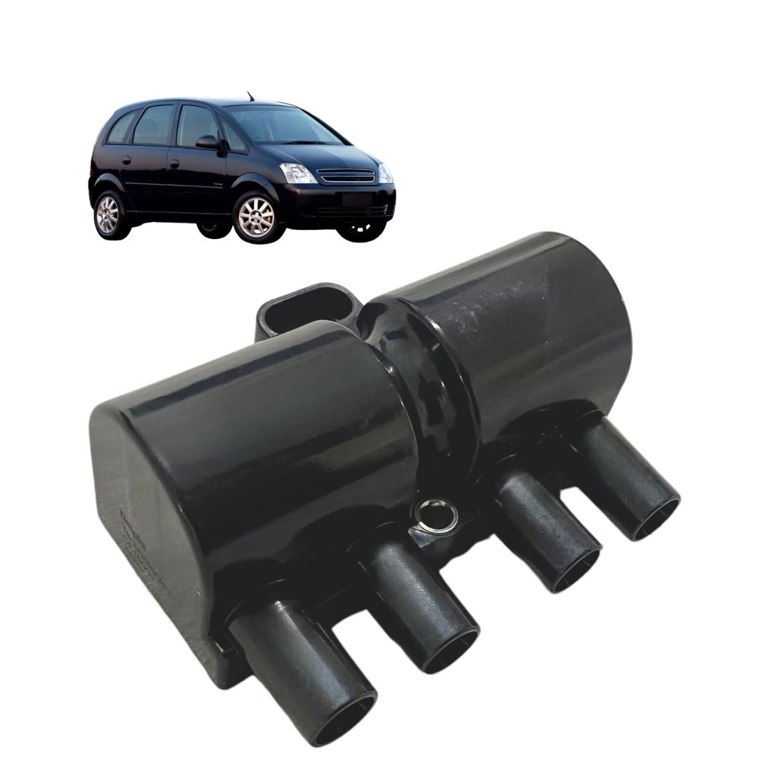 Bobina Ignição Para Meriva 1.4 1.8 2004 a 2012 3 Pinos