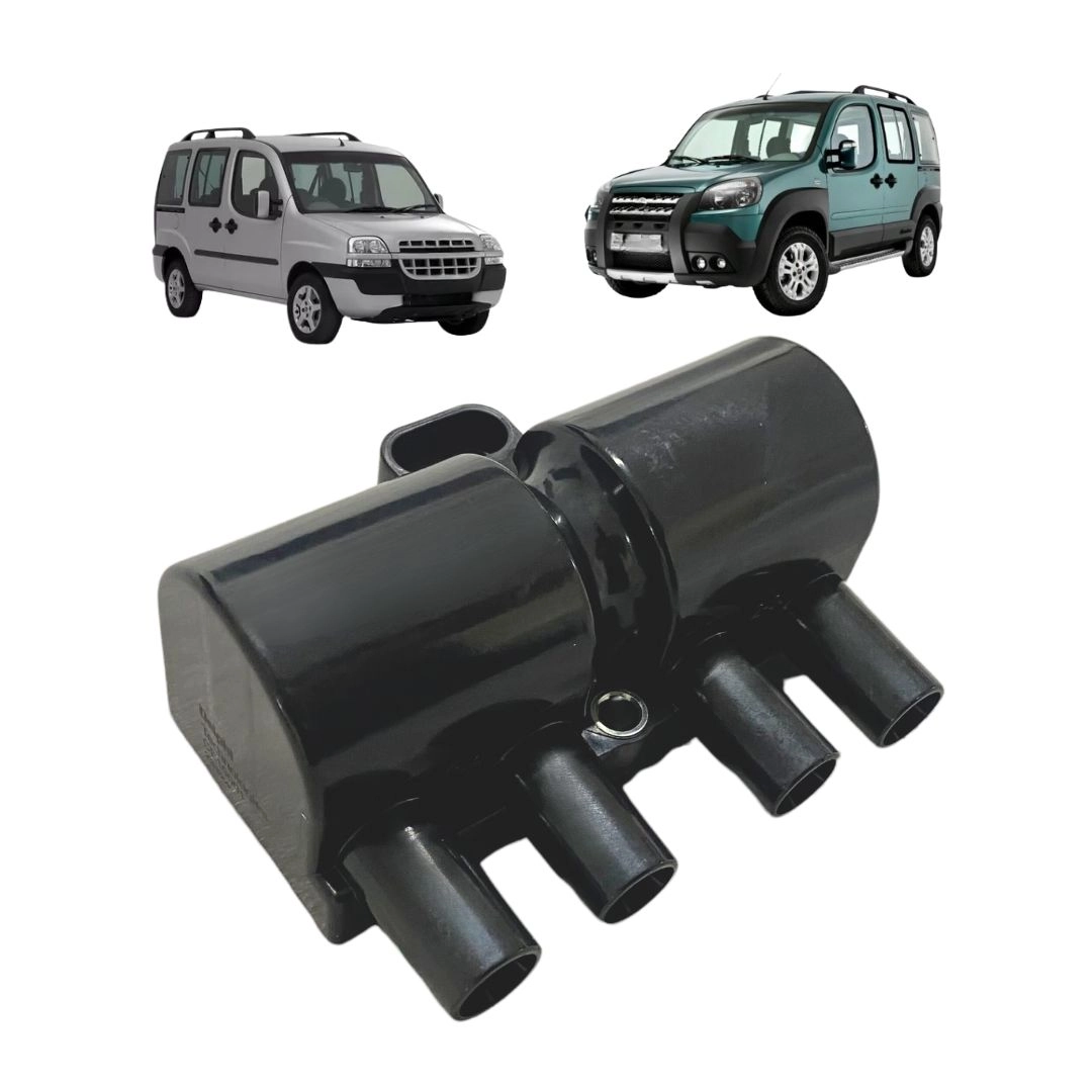 Bobina Ignição Para Doblo 1.8 2003 a 2012 3 Pinos Delphi
