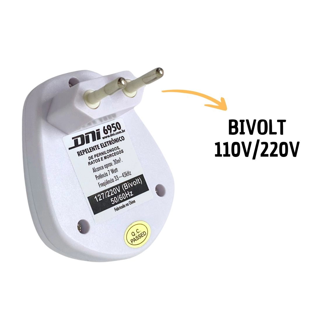 Kit 4 Repelente Eletrônico Pernilongo Rato Morcego 110V/220V