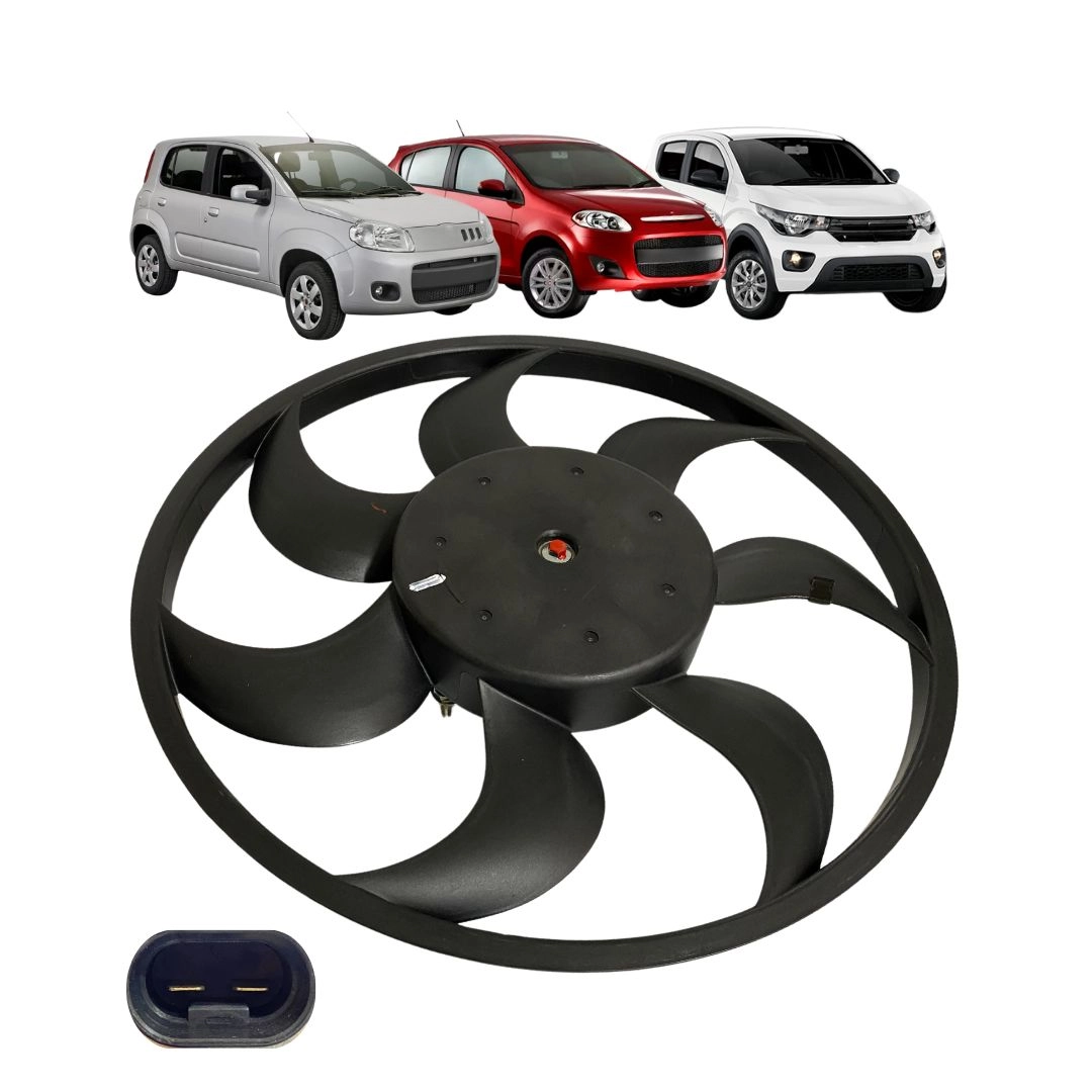 Ventoinha Radiador Para Mobi Uno Palio Gran Siena