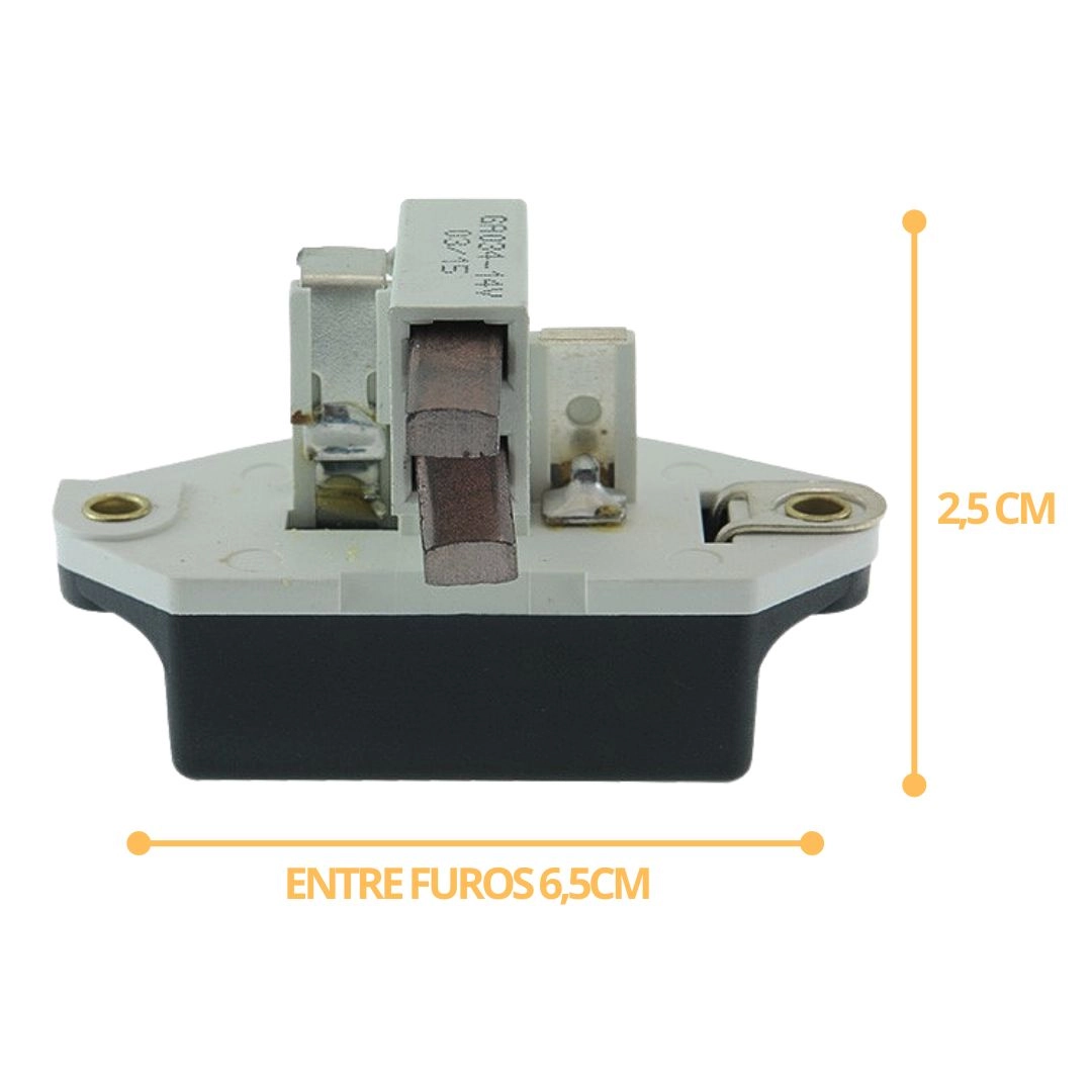 Regulador Voltagem Gol Passat Escort Fiorino Uno Del Rey