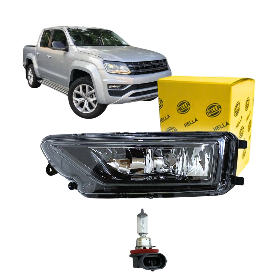 Farol Auxiliar Milha Neblina Para Amarok Esquerdo Hella