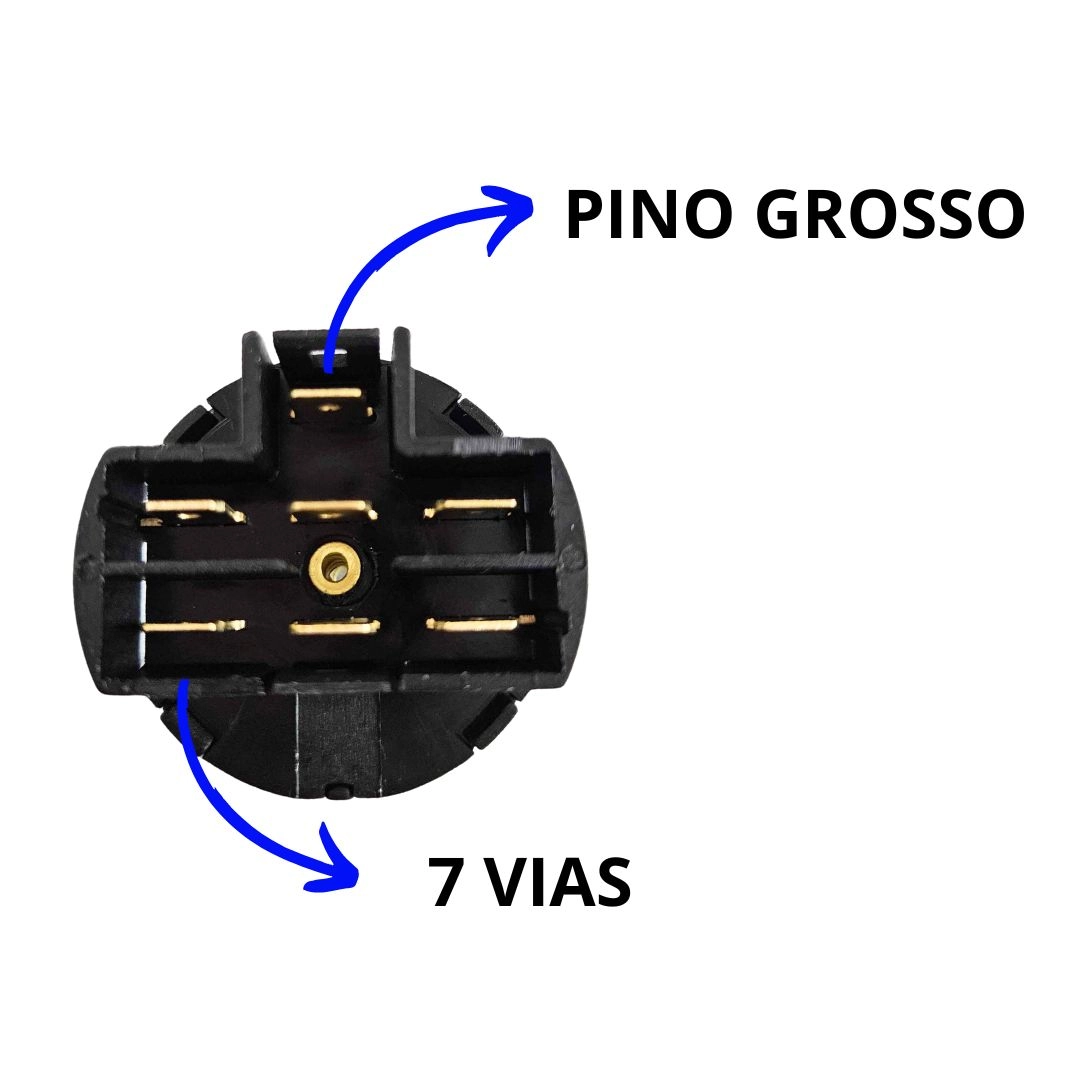Comutador Ignição Partida Para Fiat Palio 96 a 03 (Grosso)