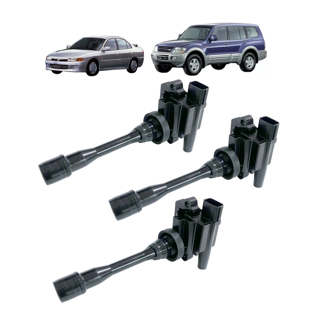 Kit 3 Bobina de Ignição Para Lancer 1.6 Pajero 3.0 Hella