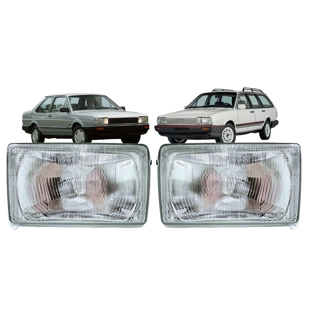 Par Farol Para Santana Quantum 1985 a 1990 Vidro LD LE