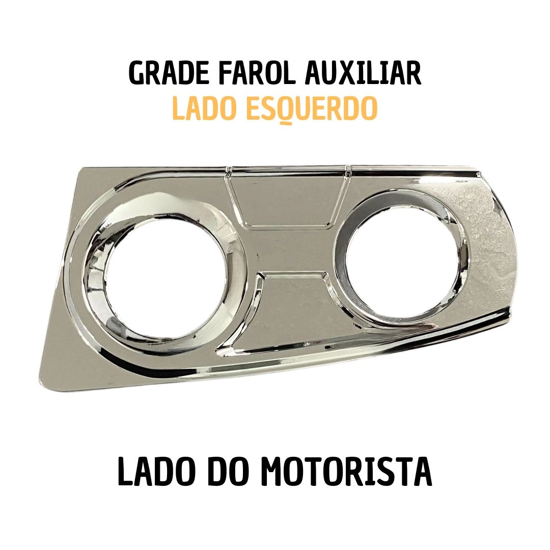 Moldura Farol Auxiliar Para Iveco Stralis Cromado LE Moldura Farol Auxiliar Para Iveco Stralis Cromado LE