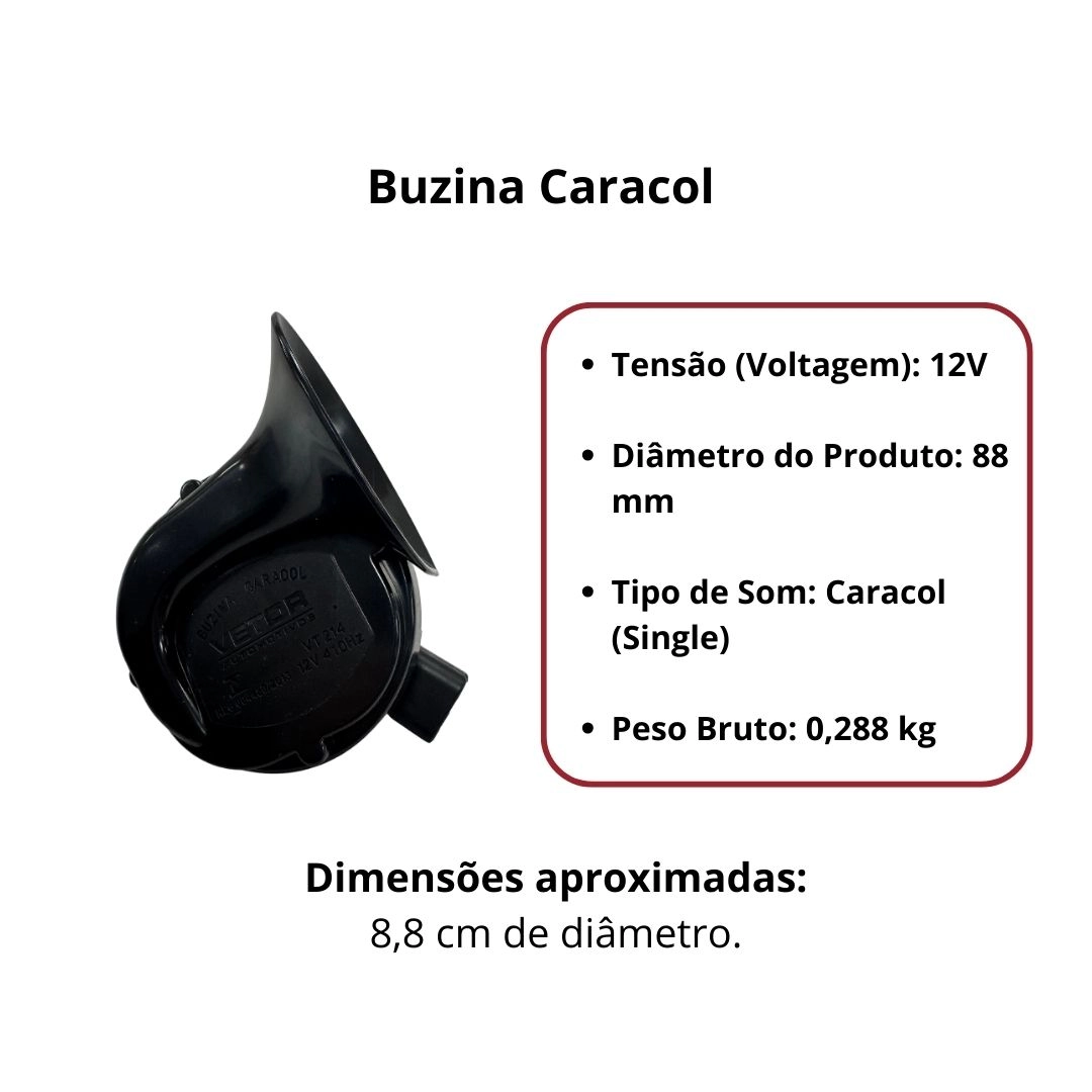 Buzina Caracol 12v Para Chevrolet Corsa Celta Prisma Após 1995 Original Vetor VT214 Buzina Caracol 12v Para Chevrolet Corsa Celta Prisma Após 1995 Original Vetor VT214