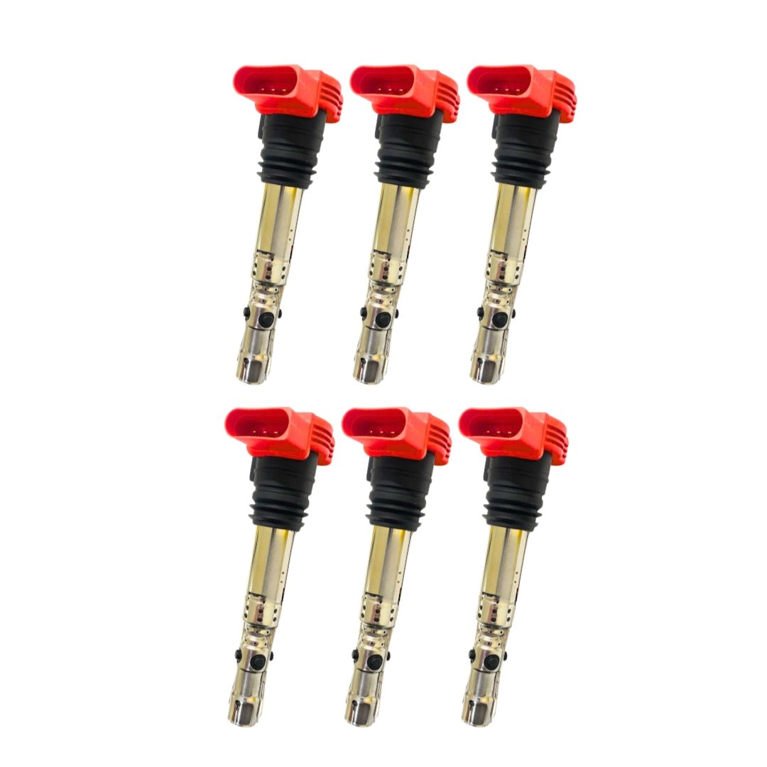 Kit 6 Bobina Ignição Para Audi A4 A6 3.0 2001 a 2006 Hella Kit 6 Bobina Ignição Para Audi A4 A6 3.0 2001 a 2006 Hella