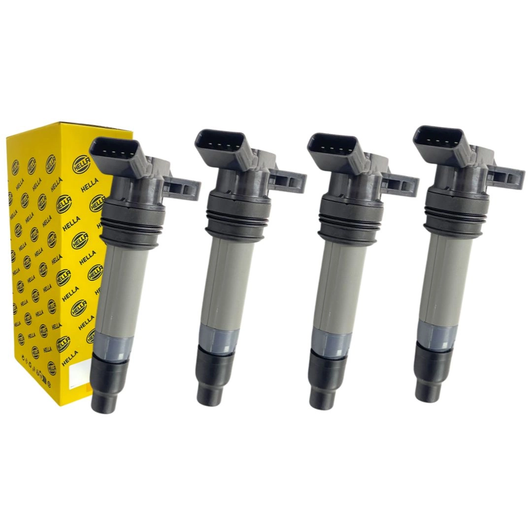 Kit 4 Bobina de Ignição Para Land Rover Free Lander 2 Hella