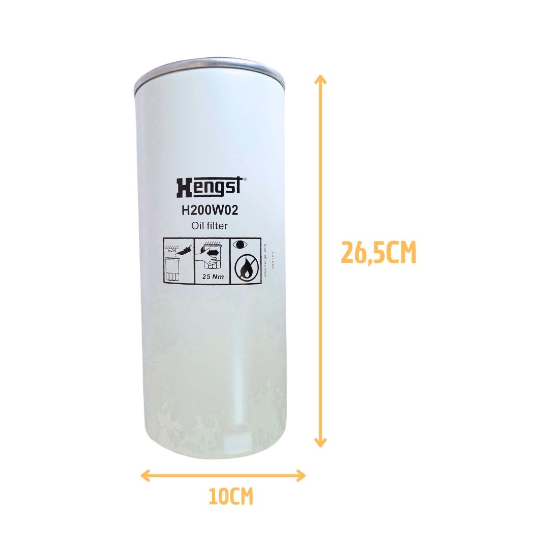 Filtro de Oleo Lubrificante Para Scania P G R S T Hengst