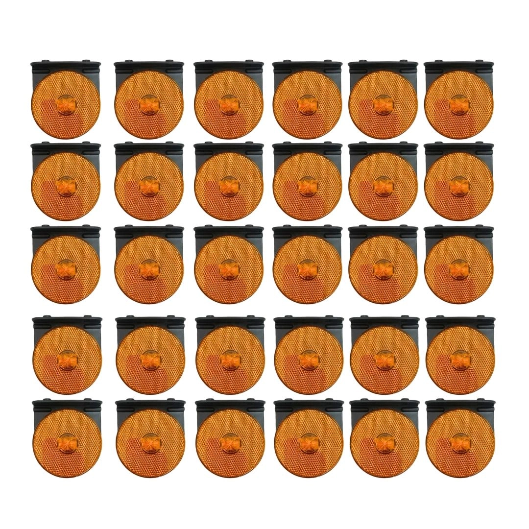 Kit 30 Lanterna Lateral Led Carreta Com Suporte Amarela G Kit 30 Lanterna Lateral Led Carreta Com Suporte Amarela G