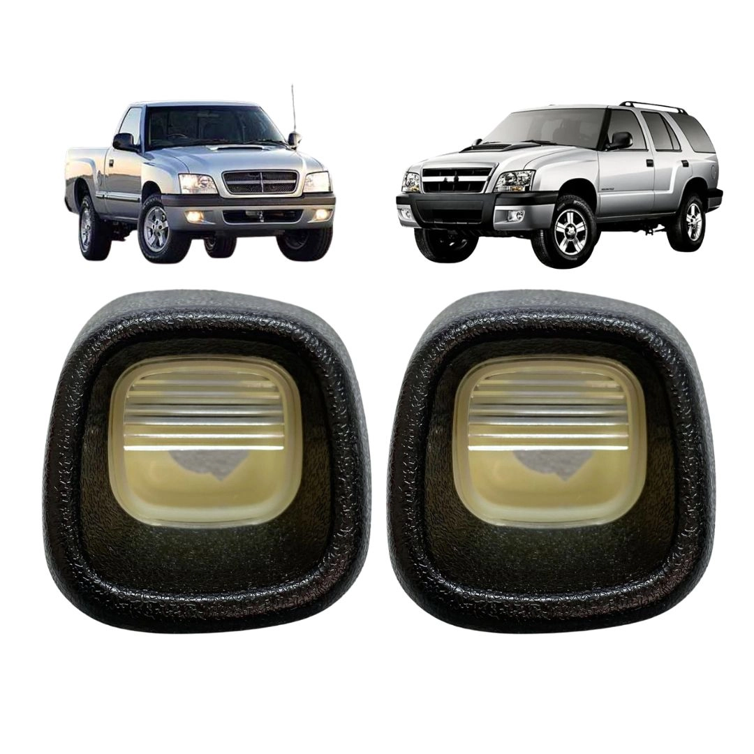 Par Lente Lanterna de Placa Para GM S-10 Blazer Após 2001