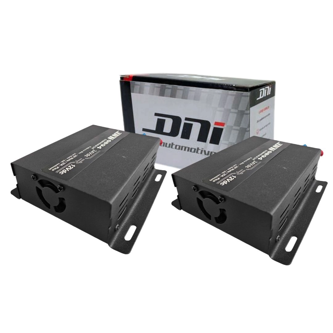 Par Inversor Conversor Voltagem 24V para 12V 300W C/ Cooler