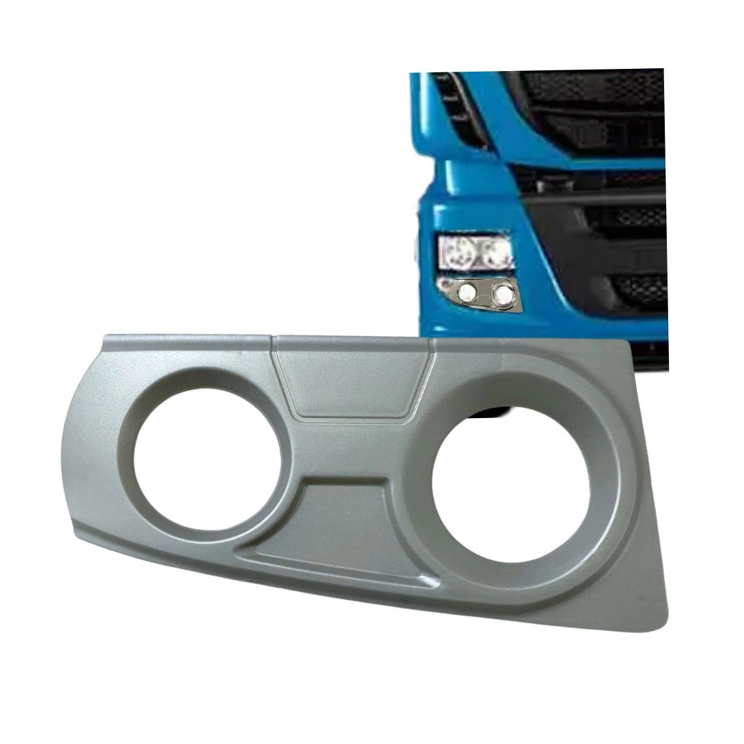Moldura Farol Auxiliar Para Iveco Stralis Cinza LD