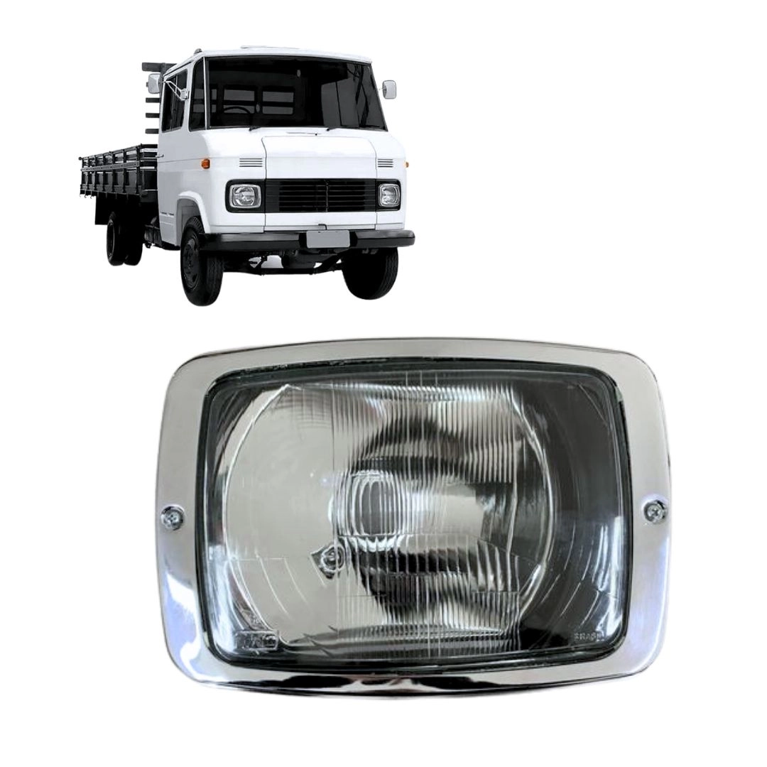 Farol Dianteiro Principal Para Mercedes Benz 608 708 1972 a 1989 Lado Direito Nino Farol Dianteiro Principal Para Mercedes Benz 608 708 1972 a 1989 Lado Direito Nino