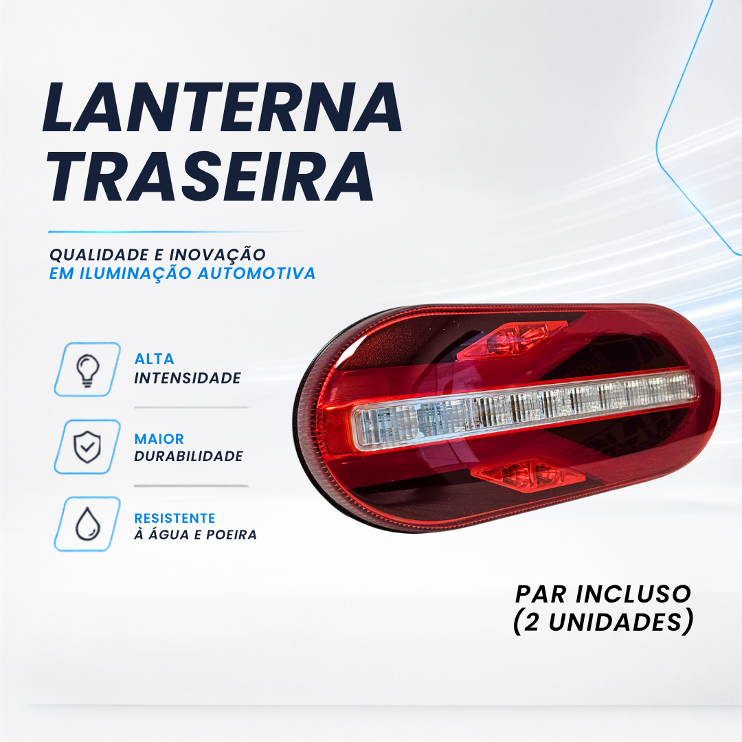 Par Lanterna Traseira 24v LED Universal Implementos Randon Sinal Sul 2352065020 Par Lanterna Traseira 24v LED Universal Implementos Randon Sinal Sul 2352065020