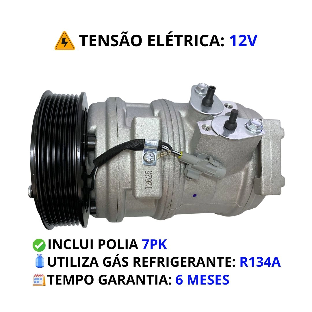 Compressor Ar Para New Holland TM7040 2012 a 2014 Toyota Hilux 2.5 2.7 3.0 2005 a 2015 Delphi CS20418