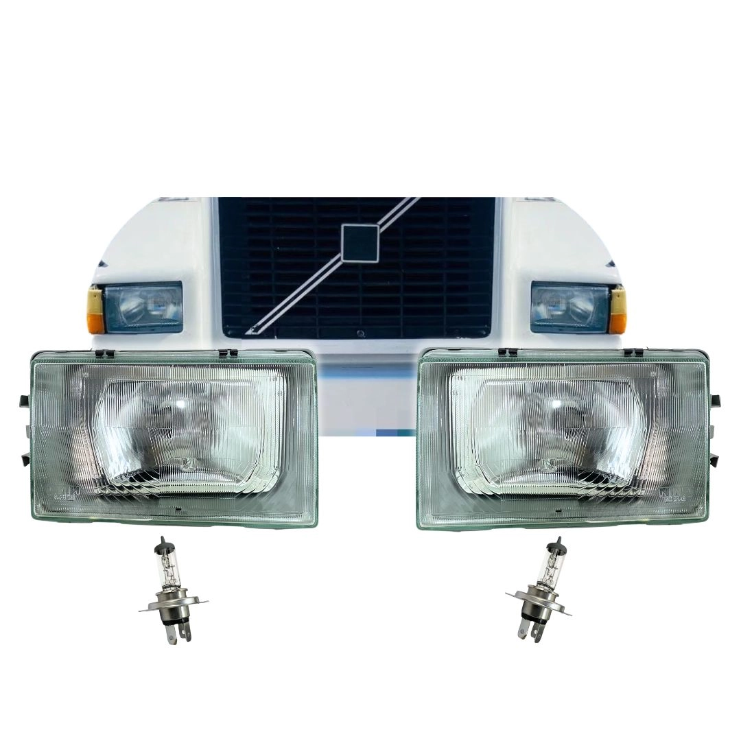 Kit Farol Principal Para Volvo NL10 NL12 + Lâmpadas