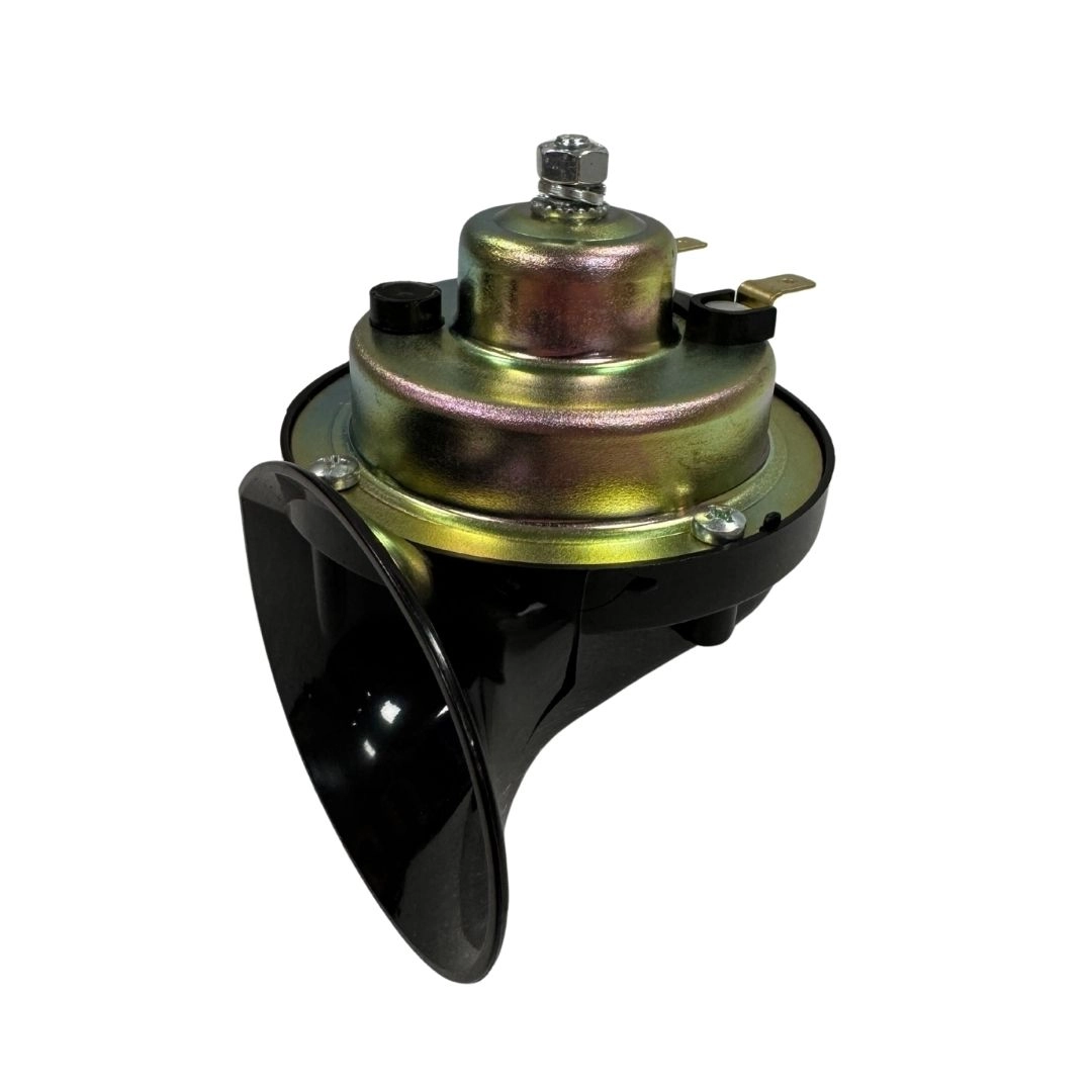 Buzina Caracol 12v 2 Terminais Som Forte Carro Moto Caminhão Universal Com Suporte VT213