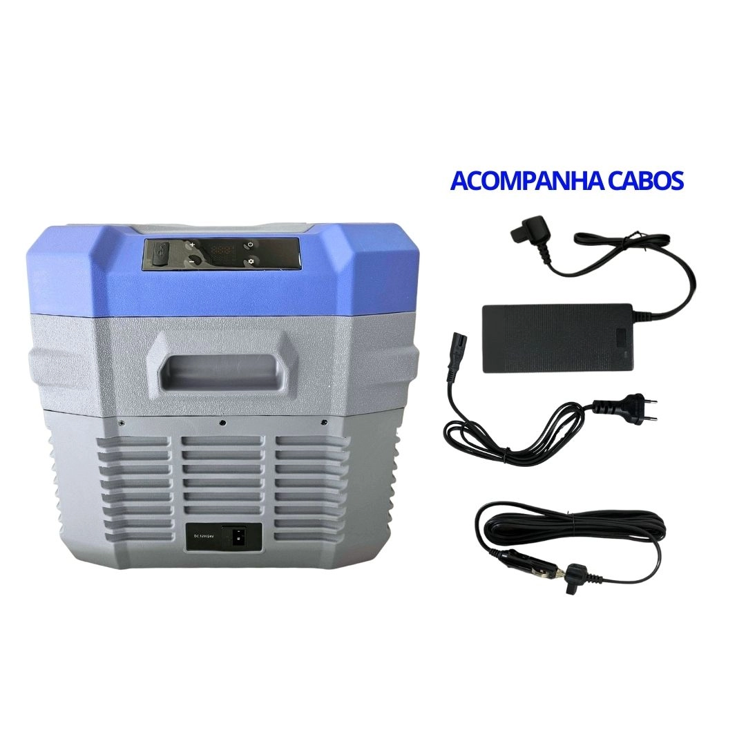 Geladeira 30 Litros 12V/24V 110v/220v Barco Iate Lancha Geladeira 30 Litros 12V/24V 110v/220v Barco Iate Lancha