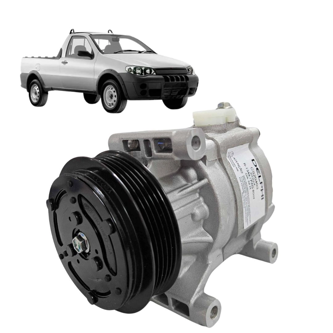 Compressor Ar Condicionado Para Fiat Strada 1.4 2005 a 2008